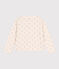 Cardigan in tubique stampato bambina beige AVALANCHE/ ARGENT