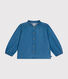 Blusa a maniche lunghe in denim bambina