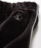 Pantalone bebè maschio in maglia di velluto nero NOIR