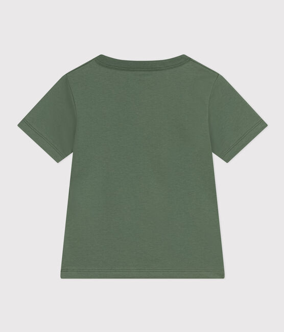 T-shirt stampata in jersey leggero bambino verde CROCO