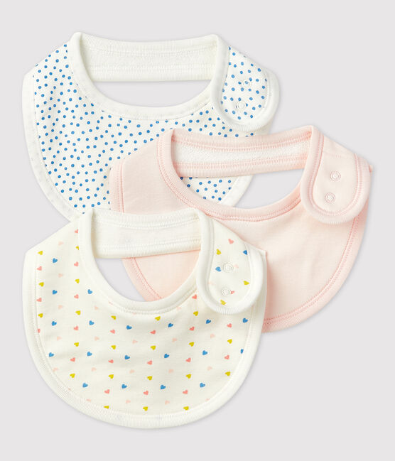 Confezione da 3 bavaglini bebè in cotone biologico variante 2