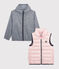 Giacca a vento 3 in 1 riciclato bambino rosa MINOIS