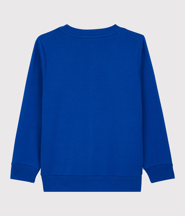 Felpa in cotone bambino blu