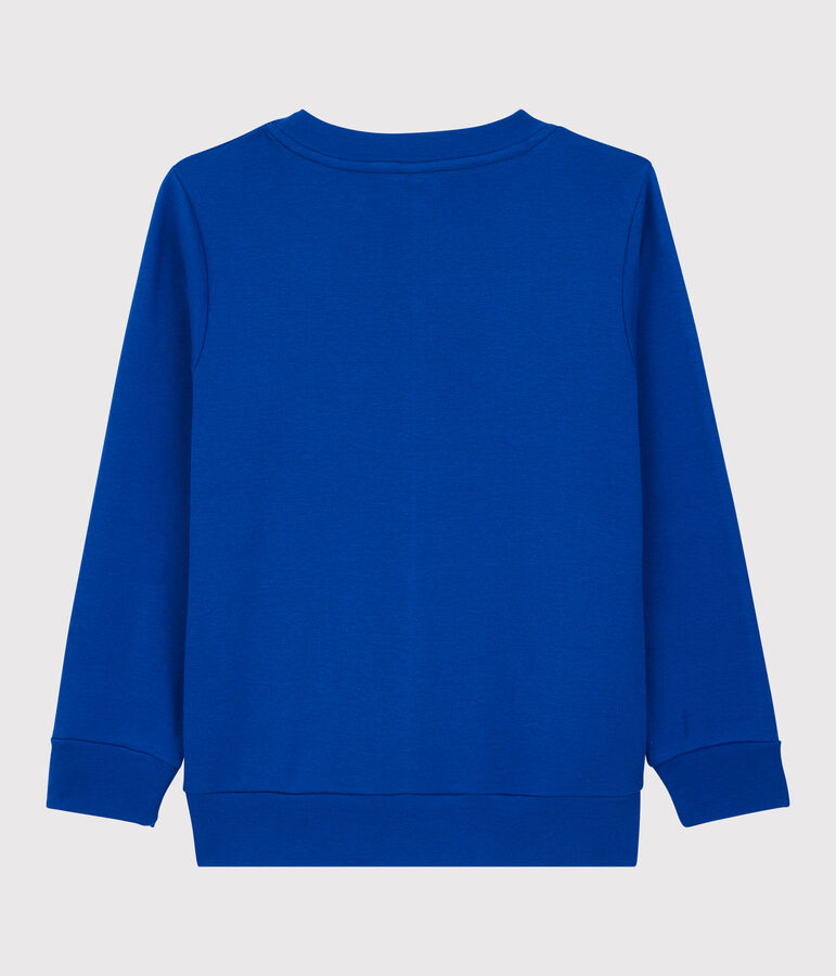 Felpa in cotone bambino blu