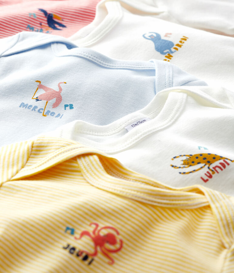 Confezione da 5 body a manica lunga beb&egrave; maschio variante 1