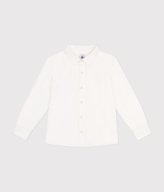Camicia in popeline bambino bianco ECUME