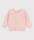 Cardigan in maglia di cotone per neonati