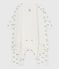 Bodyjama senza piedini in cotone con balene stampate neonato MARSHMALLOW/ ADRIATIC