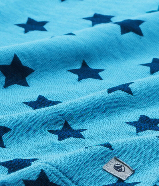 Pigiama per bambino in tubique stampato/ a righe blu IBIZA/blu MAJOR