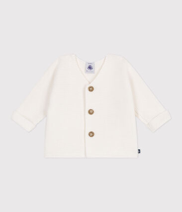 Cardigan in maglia di cotone a punto legaccio neonato-image