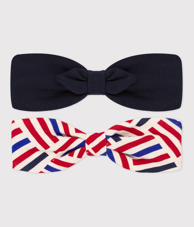 Confezione da 2 fasce a fantasia beb&egrave; multicolore