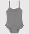 Costume da bagno UPF 50+ bebè blu ABYSSE/bianco LAIT