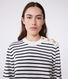 Pullover marinaro in cotone a righe donna