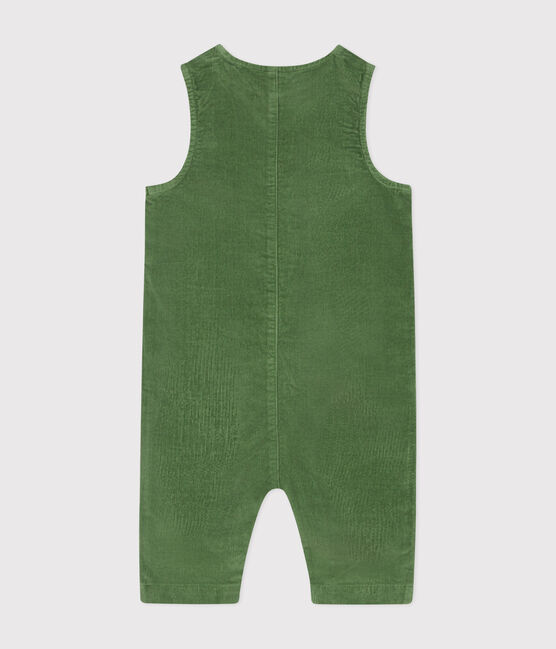 Tutina in velluto neonato verde PALMERAIE