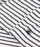 T-shirt L'Iconique a manica lunga in cotone rigato donna bianco MARSHMALLOW/blu SMOKING