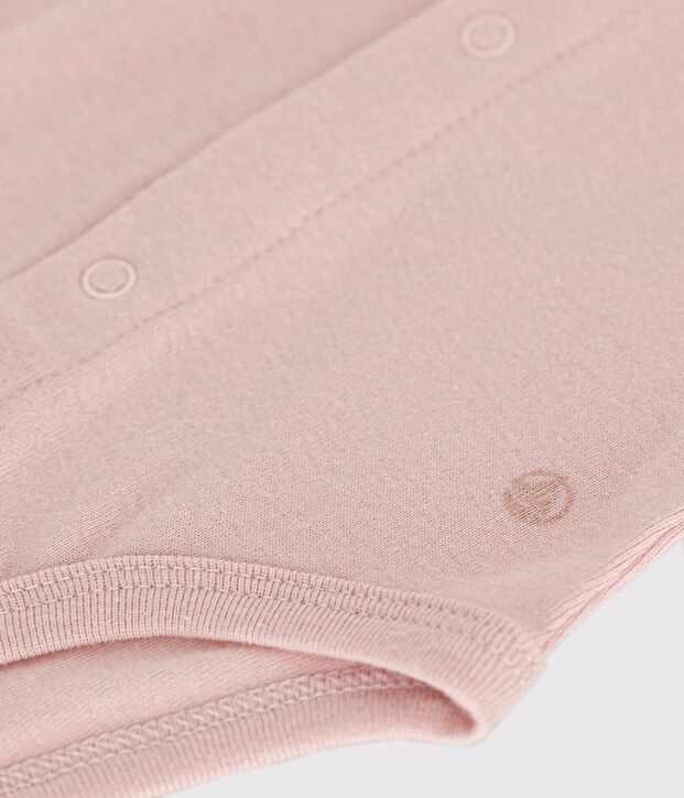 Body manica lunga e colletto beb&egrave; rosa