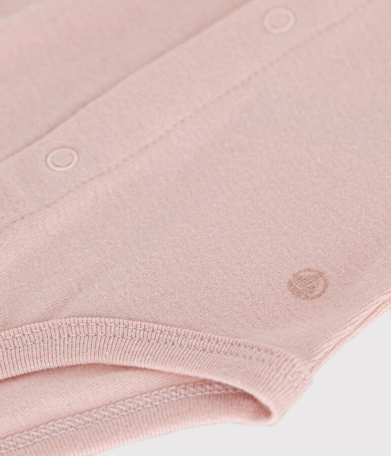 Body manica lunga e colletto beb&egrave; rosa SALINE