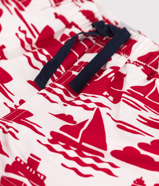 Shorts mare in materiale riciclato per bebè rosso AVALANCHE/ ROUGE
