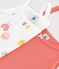 Confezione da 2 canottiere con spalline ed emoticon bambina in cotone e Lyocell variante 1