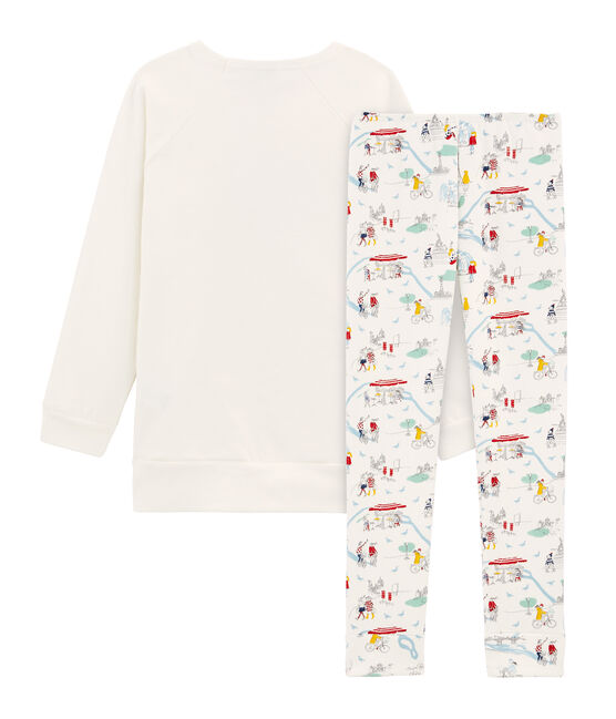 Pigiama per bambina bianco MARSHMALLOW/bianco MULTICO