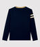 T-shirt bambino a maniche lunghe in cotone blu SMOKING