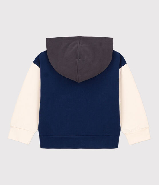 Felpa con cappuccio bambina / bambino blu MEDIEVAL/bianco MULTICO