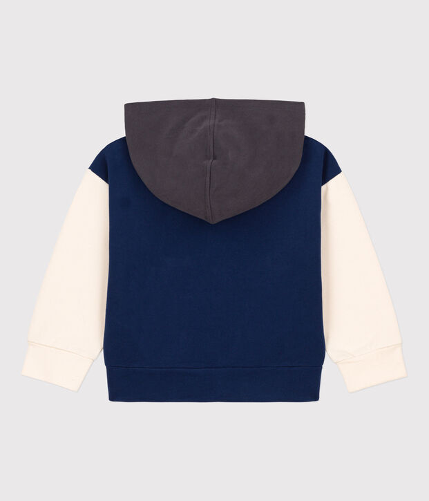 Felpa con cappuccio bambina / bambino blu/multicolore