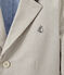 Blazer bambino in tessuto rigato grigio MINERAI/bianco LAIT