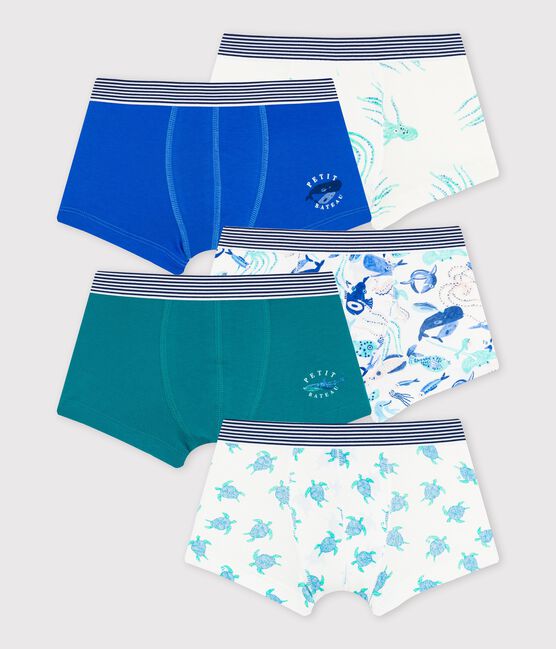 Confezione da 5 boxer animali marini bambino variante 1