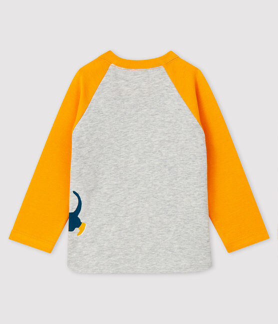 T-shirt bebè maschio grigio BELUGA/giallo BOUDOR