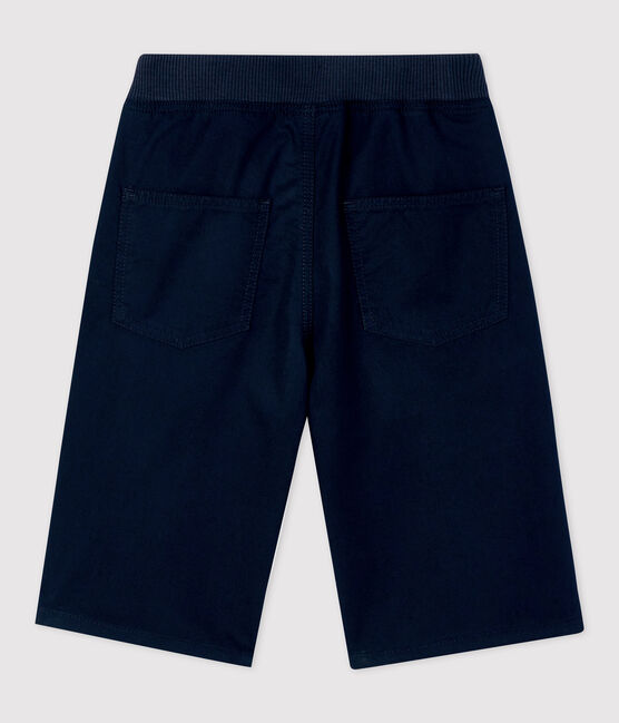 Bermuda in serge di cotone bambino blu SMOKING
