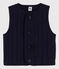 Gilet senza maniche in tubique bambino unisex blu SMOKING