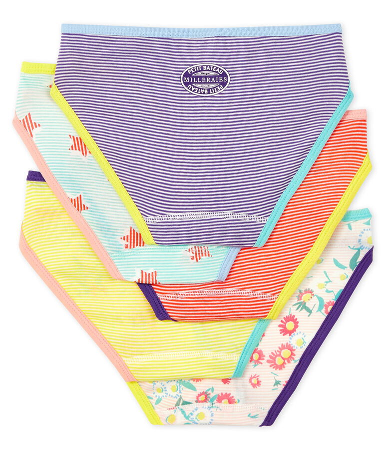 Lotto 5 slip donna multicolore