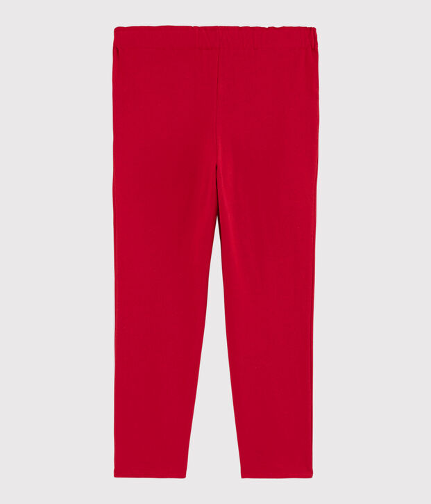 Pantalone in jersey bambina rosso