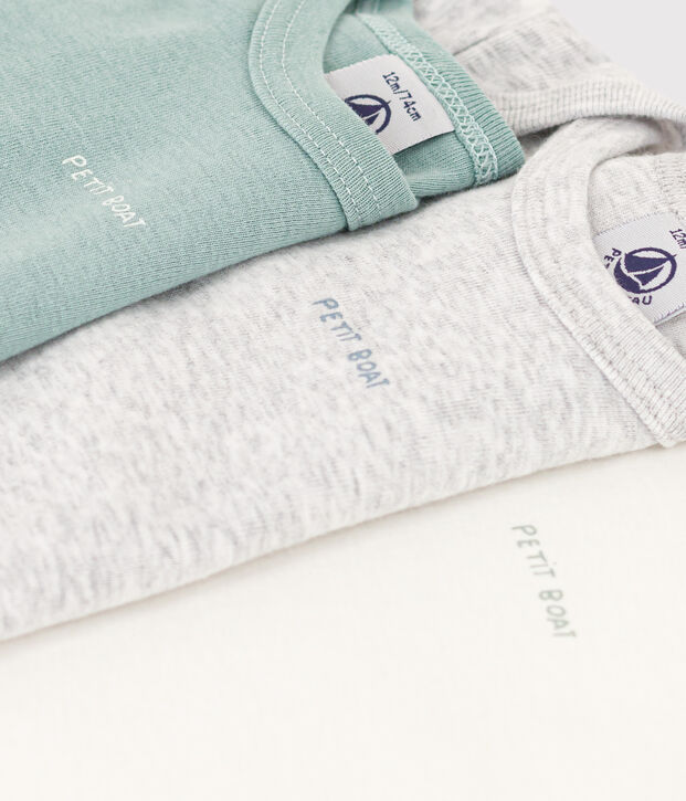 Confezione da 3 body a maniche lunghe beb&egrave; in cotone multicolore