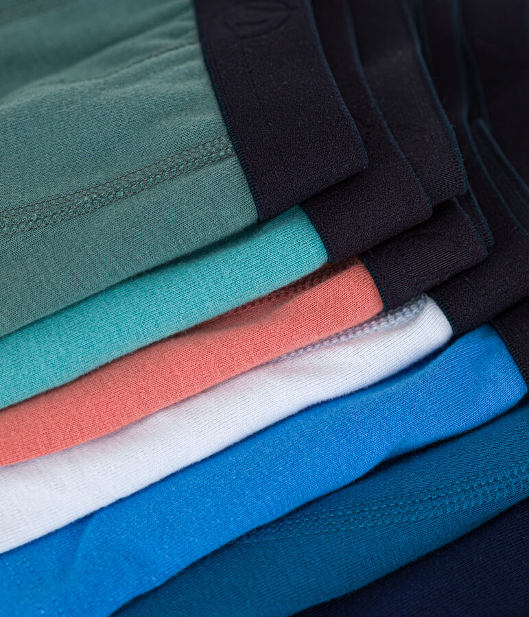 Confezione da 7 boxer in cotone a tinta unita bambino variante 1