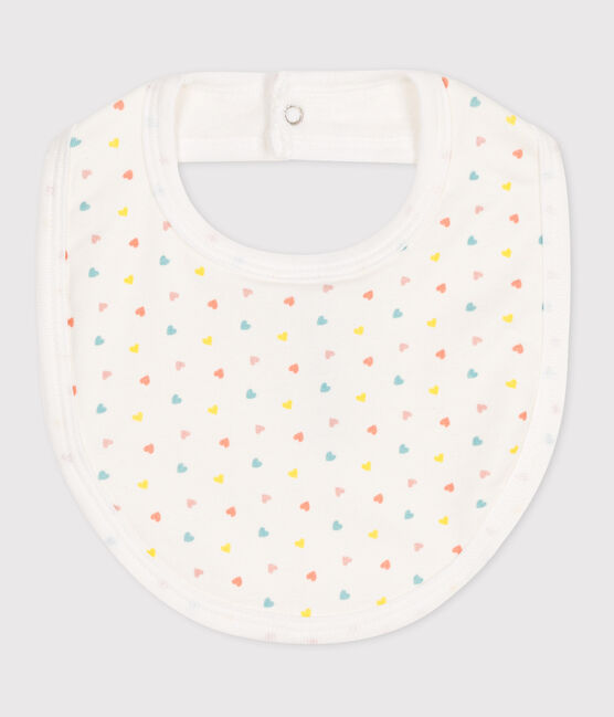 Bavaglino nascita in cotone con stampa blu MARSHMALLOW/ AQUATIC