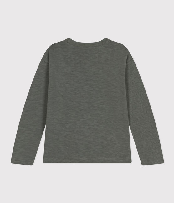 T-shirt a maniche lunghe in cotone bambino  verde THUYA