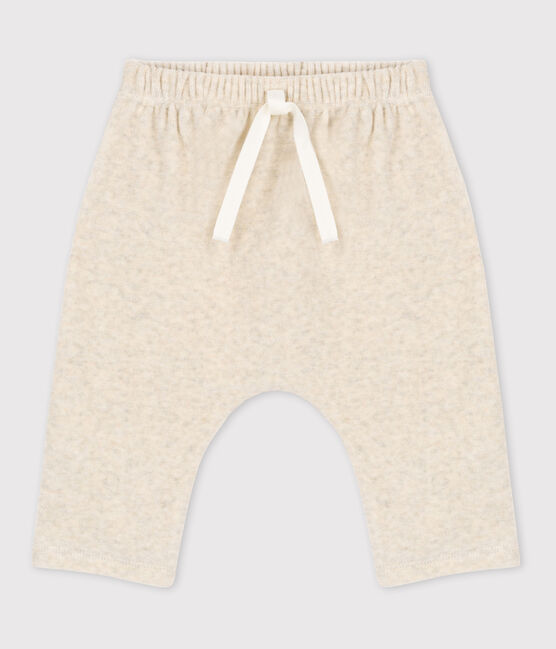 Pantalone bebè in velluto  di cotone beige MONTELIMAR CHINE