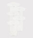 Set da 5 body incrociati a maniche corte in cotone neonato
