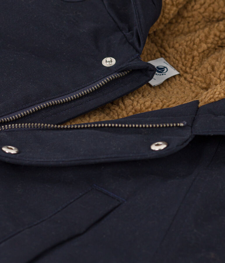 Parka bambino unisex blu