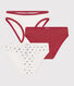Confezione da 3 slip bambina in cotone
