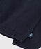 Cardigan in maglia di cotone tinta unita neonato blu SMOKING