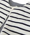 Sacco nanna reversibile bebè a costine beige COQUILLE/blu ABYSSE