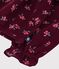 Blusa a maniche lunghe in velluto con stampa a fiori neonata rosso/multicolore