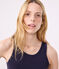 Canotta Iconica in cotone donna blu SMOKING
