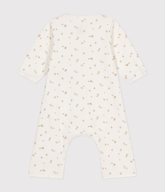 Bodyjama senza piedini in cotone neonato bianco MARSHMALLOW/bianco MULTICO