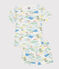 Pigiama corto in cotone con stampa bambino bianco MARSHMALLOW/bianco MULTICO