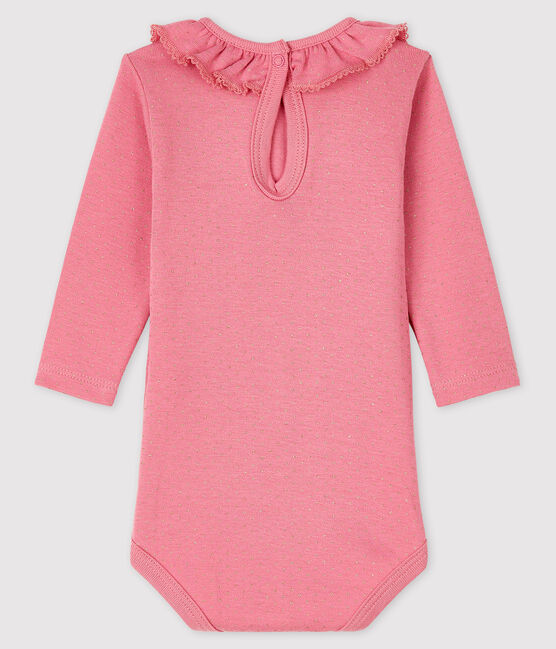 Body manica lunga bebè femmina rosa CHEEK/giallo DORE