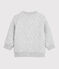 Cardigan bebè maschio in tubique grigio BELUGA CHINE